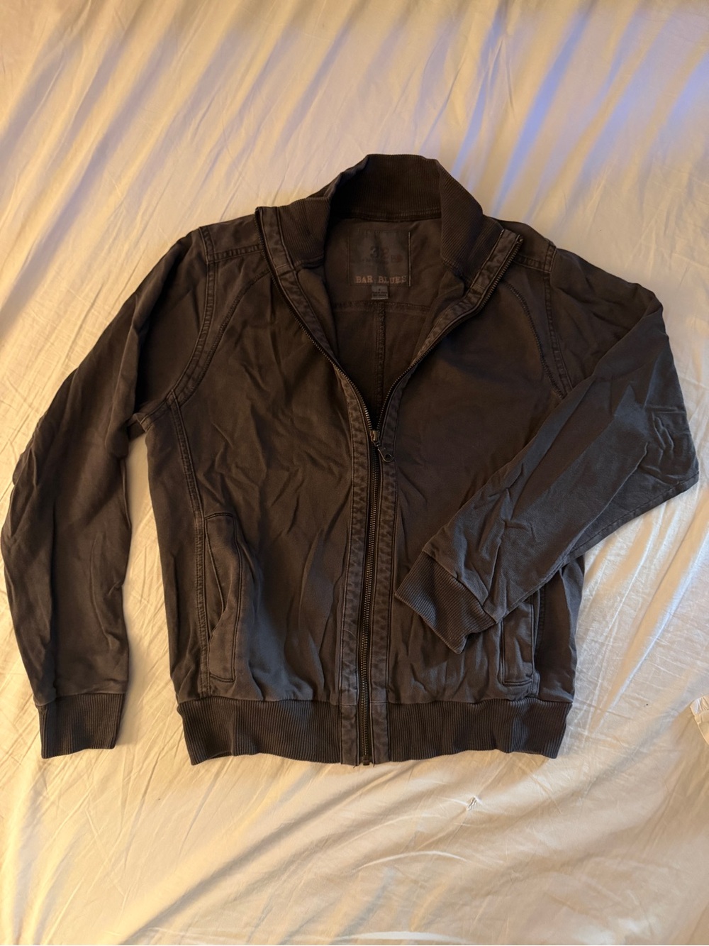 32 Bar Blues 100% Cotton Zip Up lightweight jacket • Size S